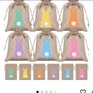 VstarOne 15 Pcs Easter Bunny Gift Bag with